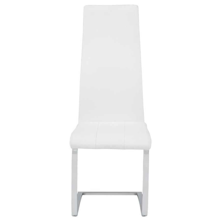 Montclair Upholstered Dining Side Chair White (Set of 4)-zoom-4