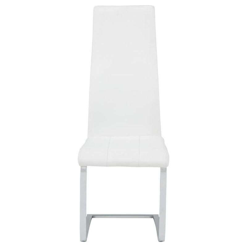 Montclair Upholstered Dining Side Chair White (Set of 4)-zoom-