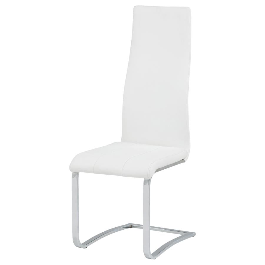 Montclair Upholstered Dining Side Chair White (Set of 4)-5