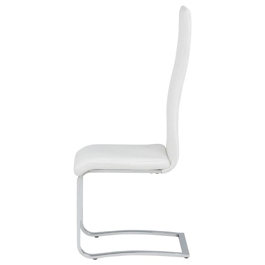 Montclair Upholstered Dining Side Chair White (Set of 4)-6
