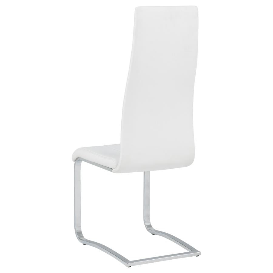 Montclair Upholstered Dining Side Chair White (Set of 4)-zoom-7
