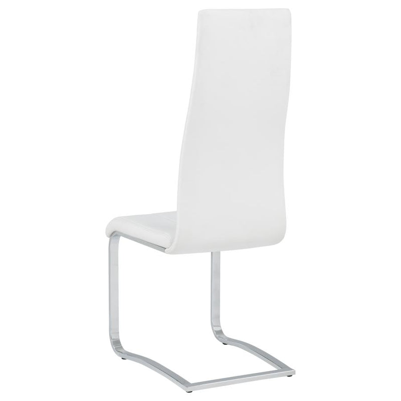 Montclair Upholstered Dining Side Chair White (Set of 4)-zoom-