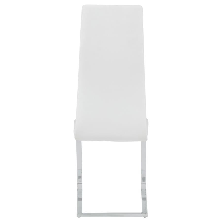 Montclair Upholstered Dining Side Chair White (Set of 4)-zoom-8