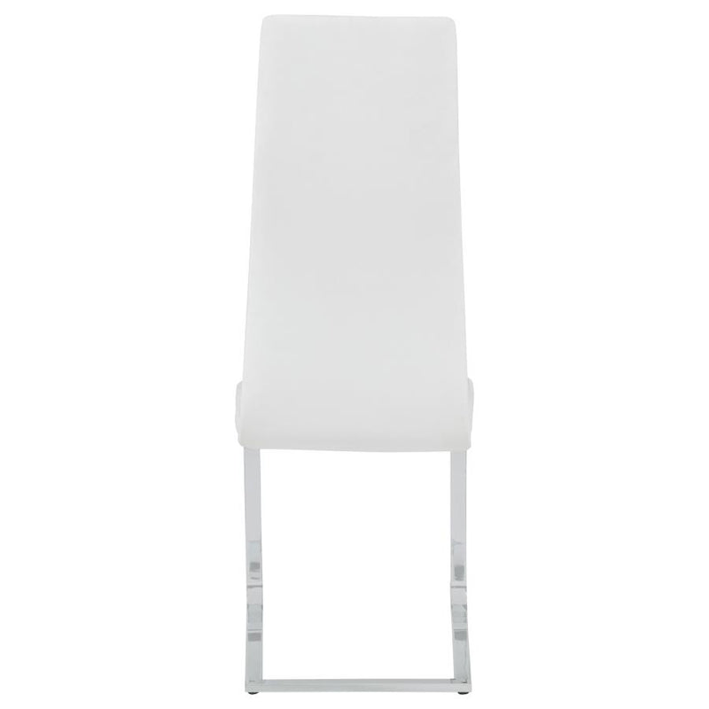 Montclair Upholstered Dining Side Chair White (Set of 4)-zoom-