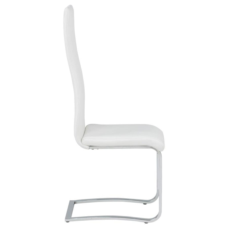 Montclair Upholstered Dining Side Chair White (Set of 4)-zoom-