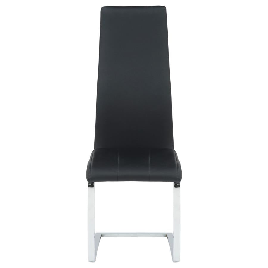Montclair Upholstered Dining Side Chair Black (Set of 4)-zoom-4
