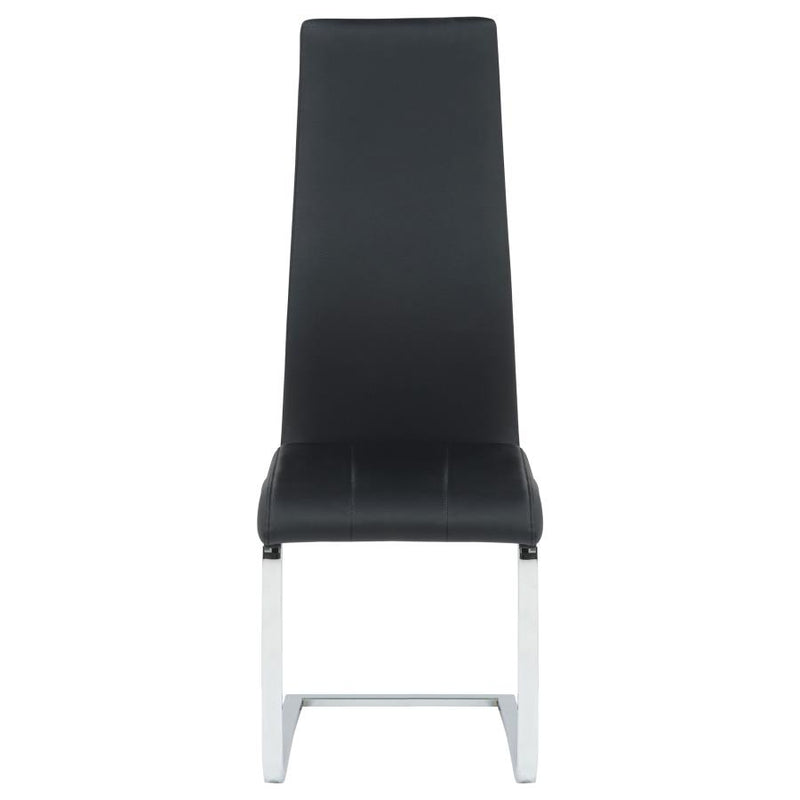 Montclair Upholstered Dining Side Chair Black (Set of 4)-zoom-