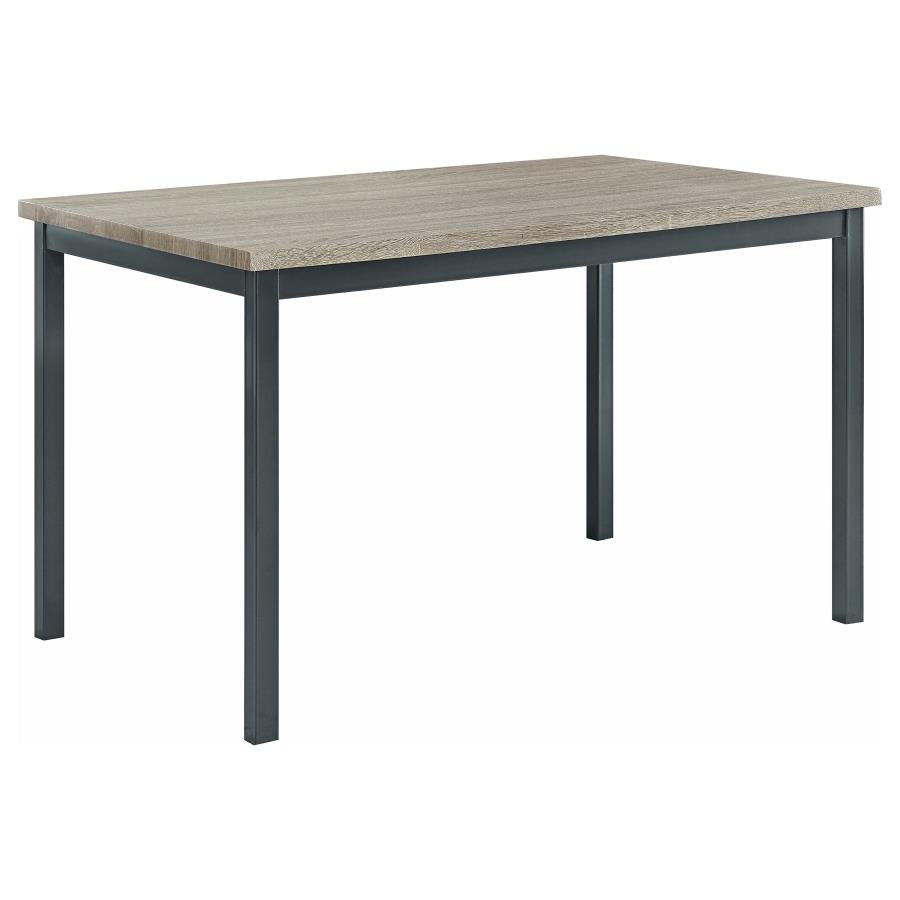 Garza 5-piece Rectangular Dining Table Set Black-3