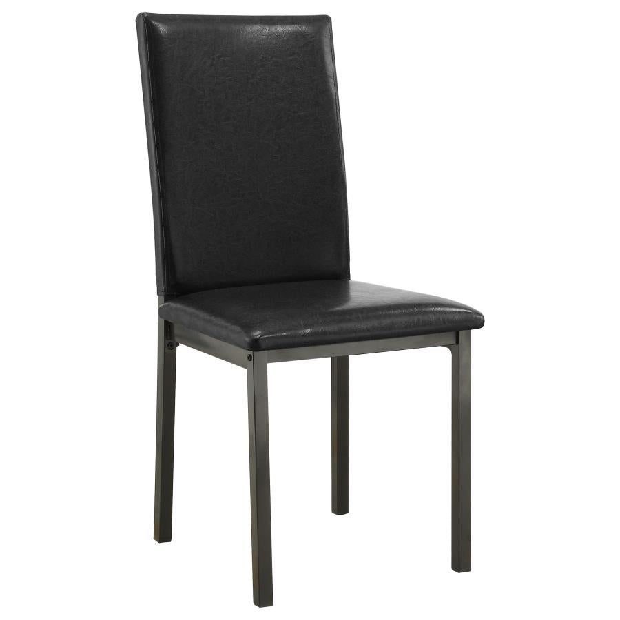 Garza 5-piece Rectangular Dining Table Set Black-zoom-4