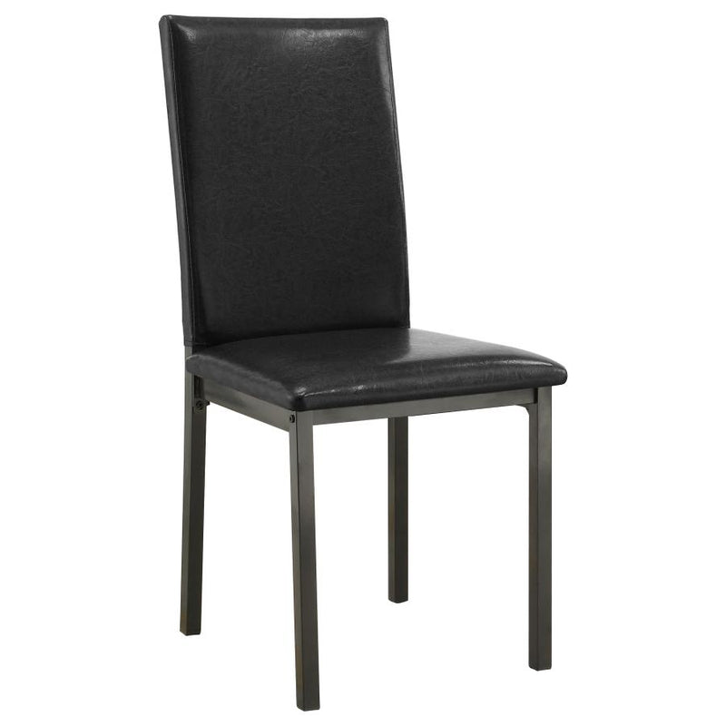 Garza 5-piece Rectangular Dining Table Set Black-zoom-