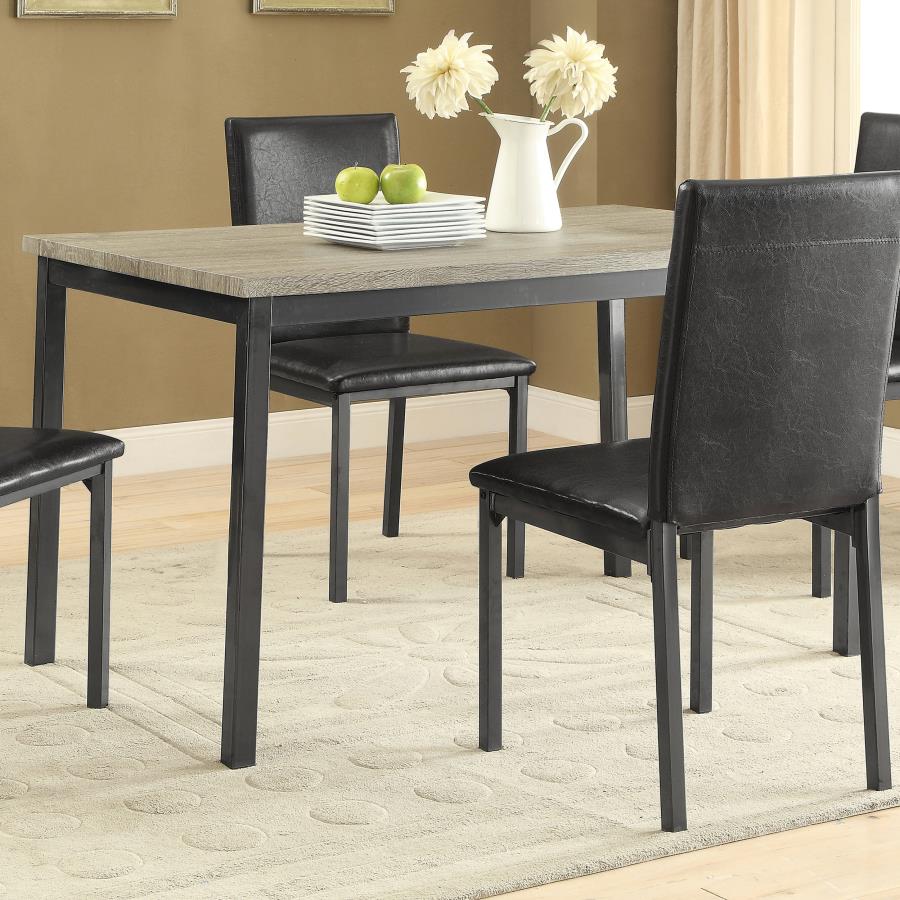 Garza Rectangular 48-inch Engineered Wood Dining Table Grey-2