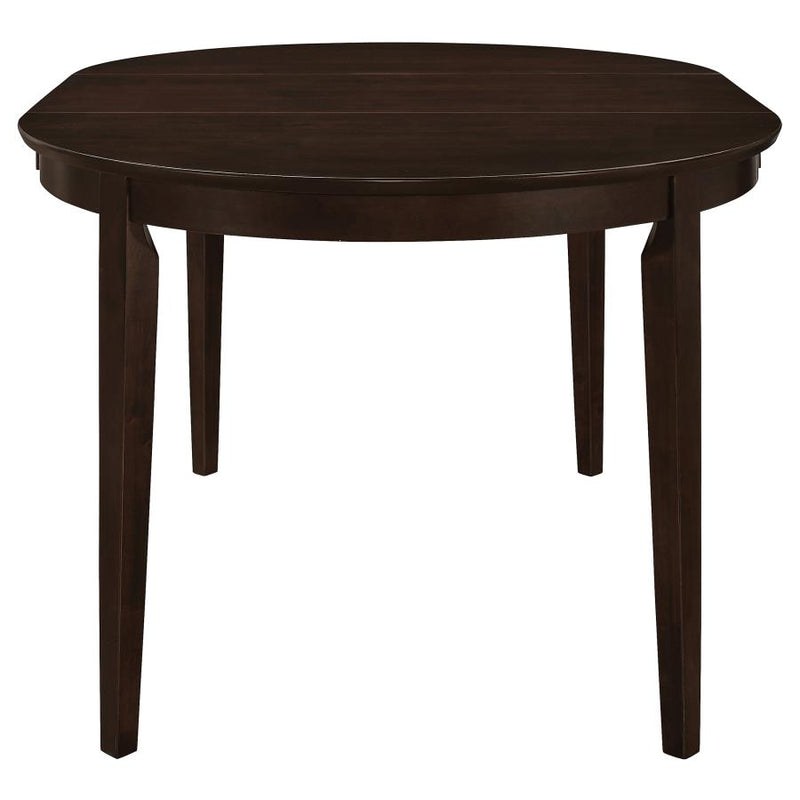 Gabriel Oval Extension Leaf Dining Collection Cappuccino-zoom-