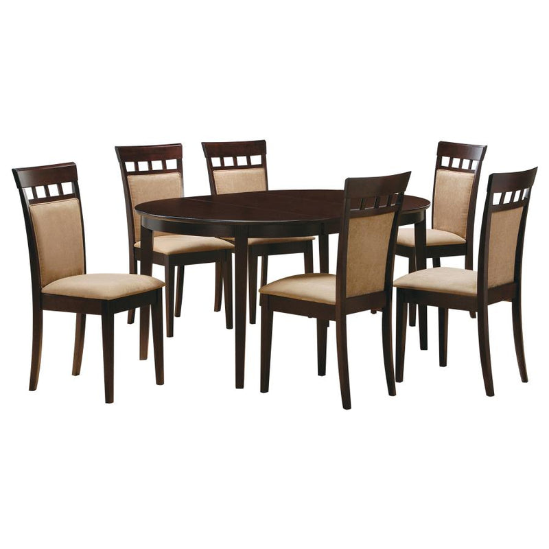 Gabriel Oval Extension Leaf Dining Collection Cappuccino-zoom-