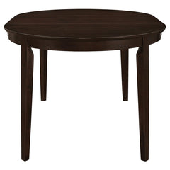Gabriel Oval Extension Leaf Dining Collection Cappuccino - 7-piece Closed Back