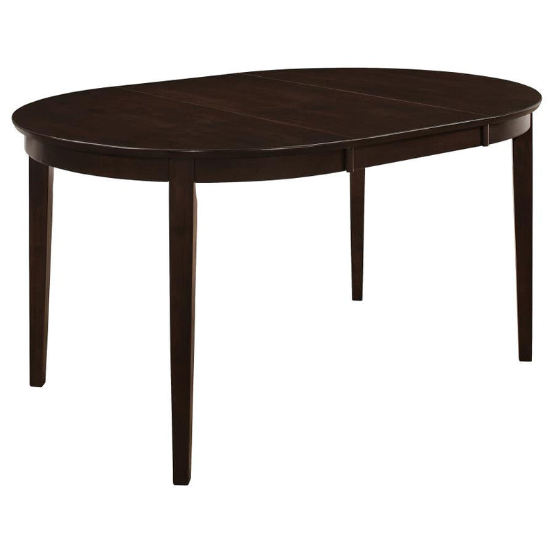 Gabriel Oval Extension Leaf Dining Collection Cappuccino-zoom-