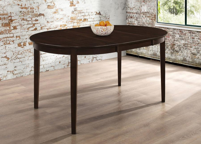 Gabriel Oval 60-inch Extension Leaf Dining Table Cappuccino-zoom-