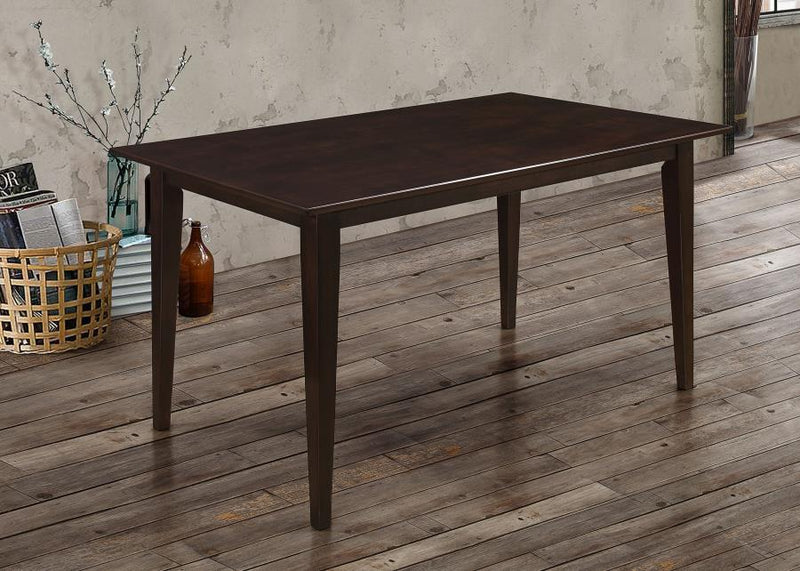 Gabriel Rectangular 59-inch Wood Dining Table Cappuccino-zoom-