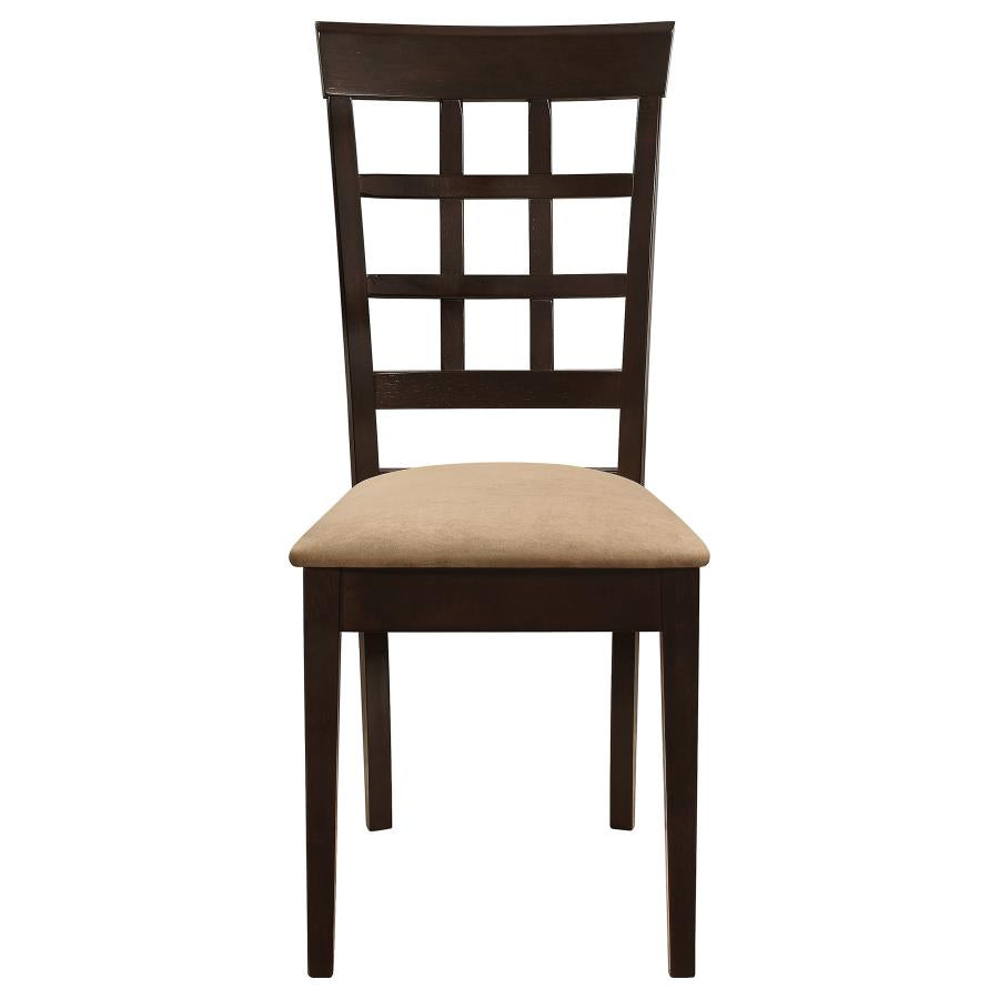 Gabriel Lattice Back Dining Side Chair Cappuccino (Set of 2)-zoom-4