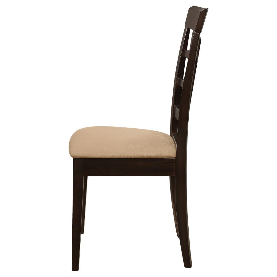 Gabriel Lattice Back Dining Side Chair Cappuccino (Set of 2)-6