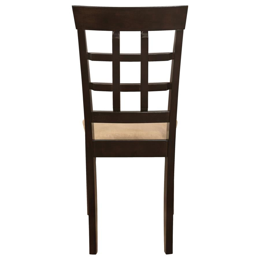 Gabriel Lattice Back Dining Side Chair Cappuccino (Set of 2)-zoom-8