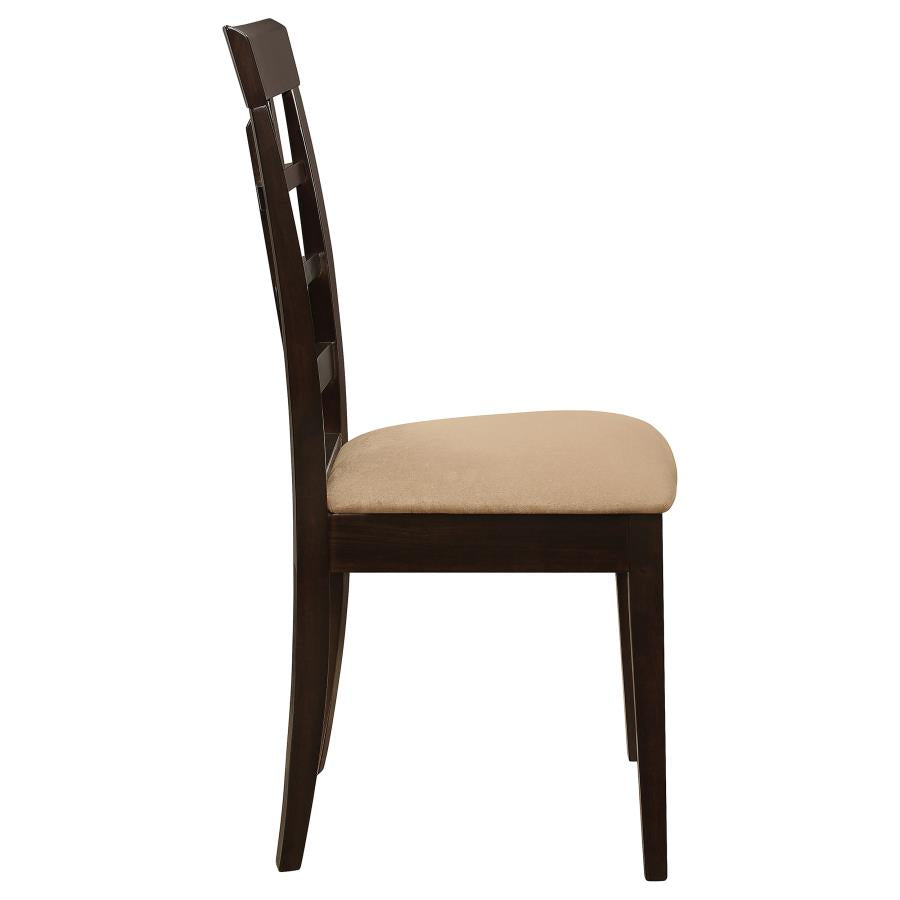 Gabriel Lattice Back Dining Side Chair Cappuccino (Set of 2)-9