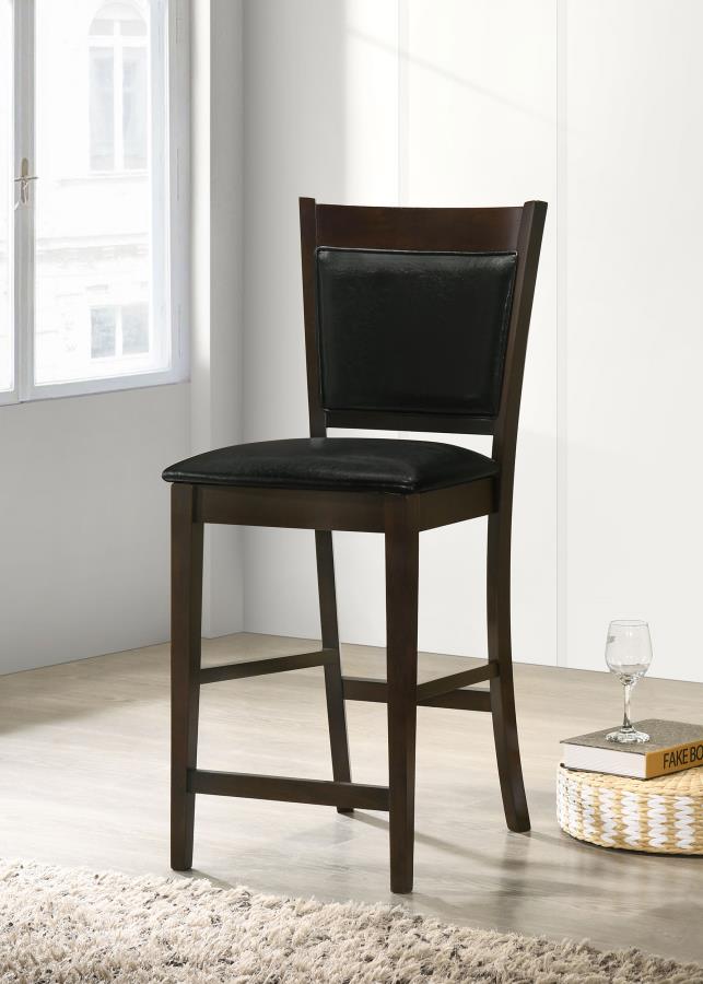 Jaden Upholstered Counter Chair Espresso (Set of 2)-2