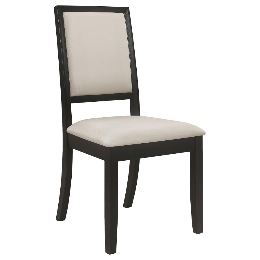 Louise 7-piece Rectangular Extension Leaf Dining Set Black-4