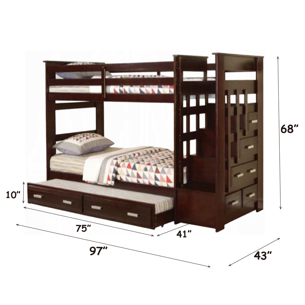 ACME Allentown Bunk Bed with Trundle – room setting – Lusso Furniture Miami