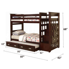 ACME Allentown Bunk Bed with Trundle – room setting – Lusso Furniture Miami