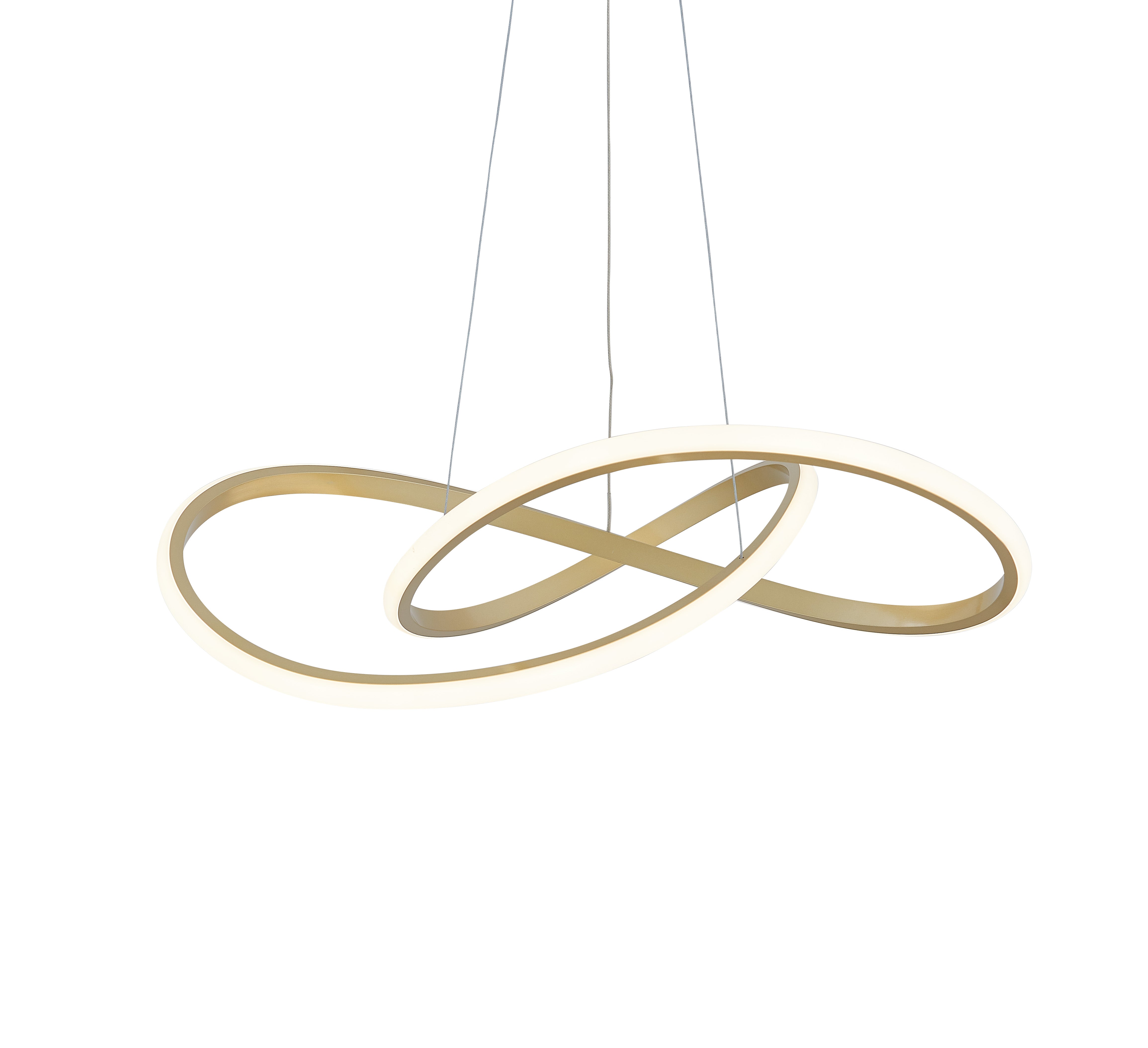 Edinburgh LED Chandelier // Gold with Smart Dimmer Included