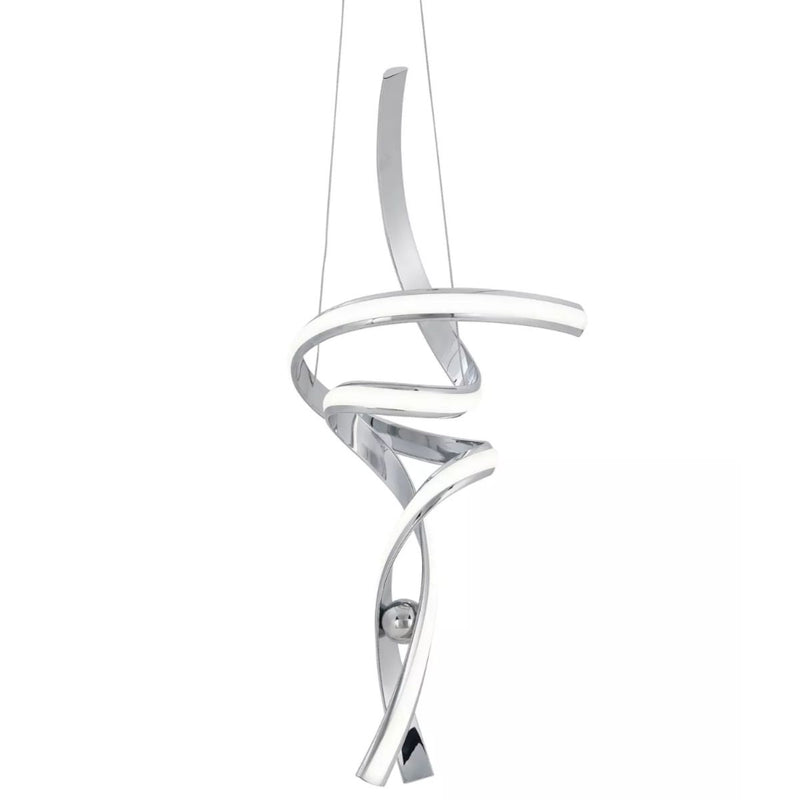 Hamburg Integrated LED Pendant - Chrome - Dimmable with Smart Dimmer Included-zoom-
