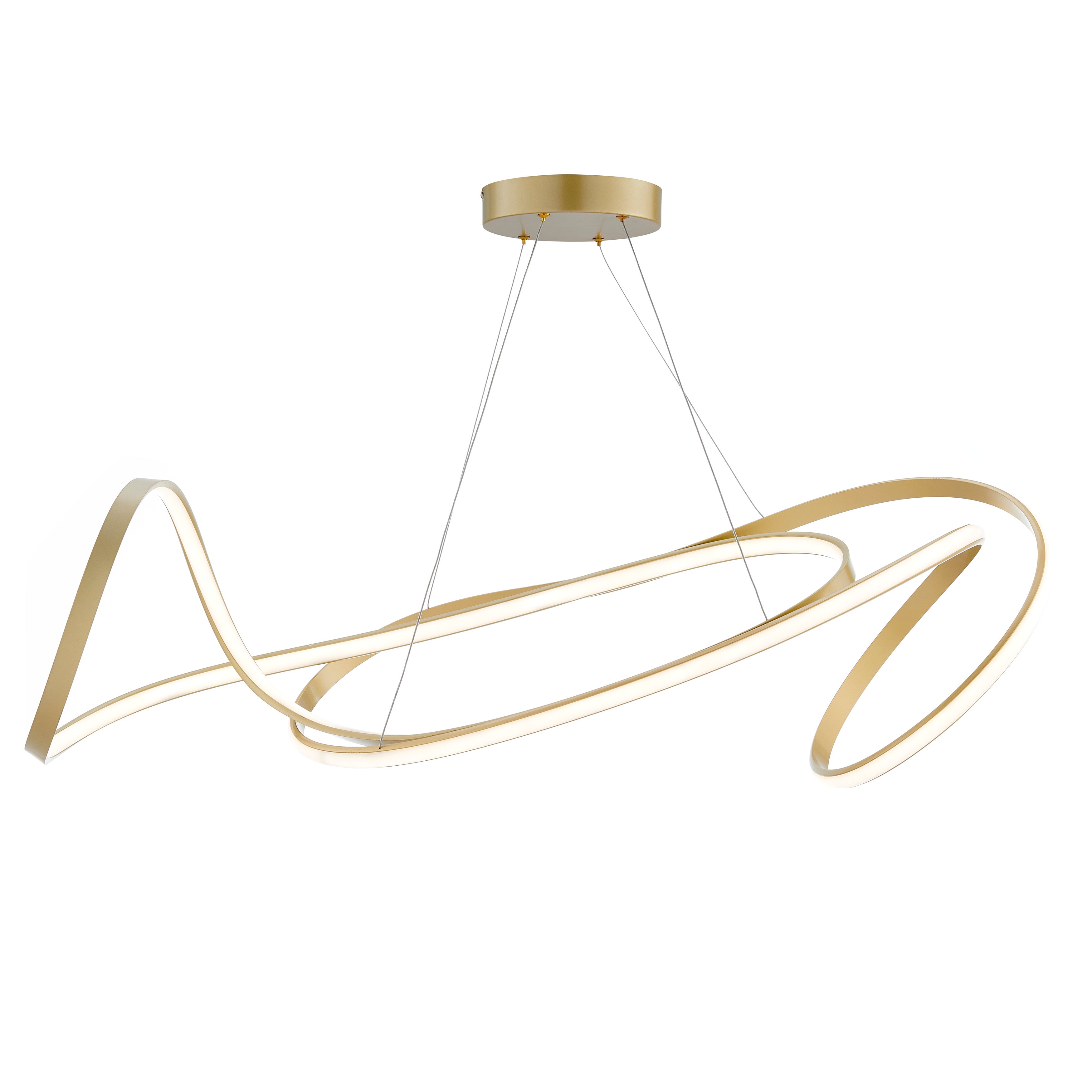 Moscow LED Chandelier // Gold with Smart Dimmer Included-zoom-1