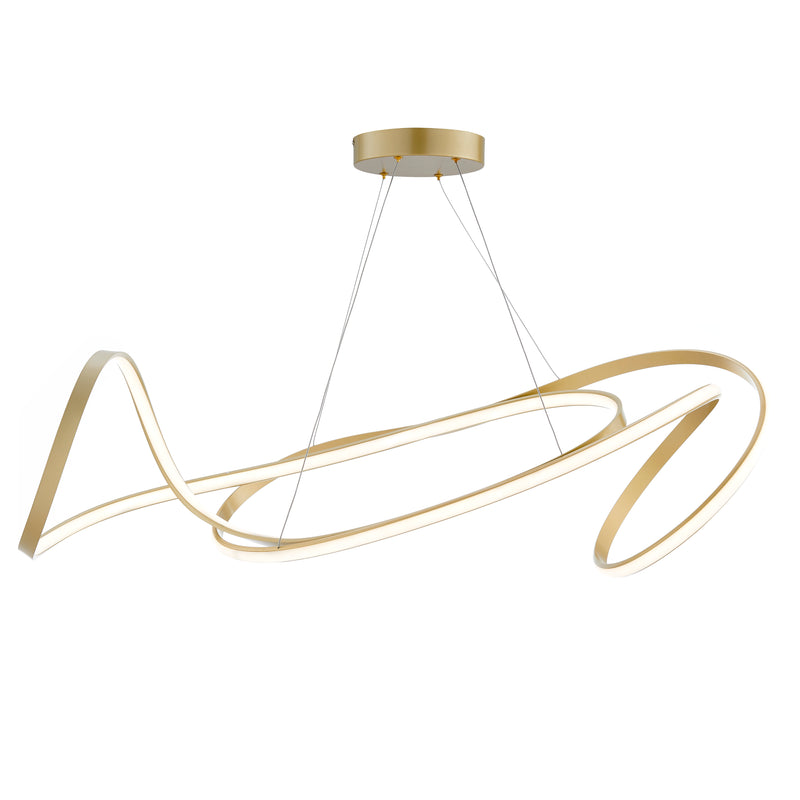 Moscow LED Chandelier // Gold with Smart Dimmer Included-zoom-