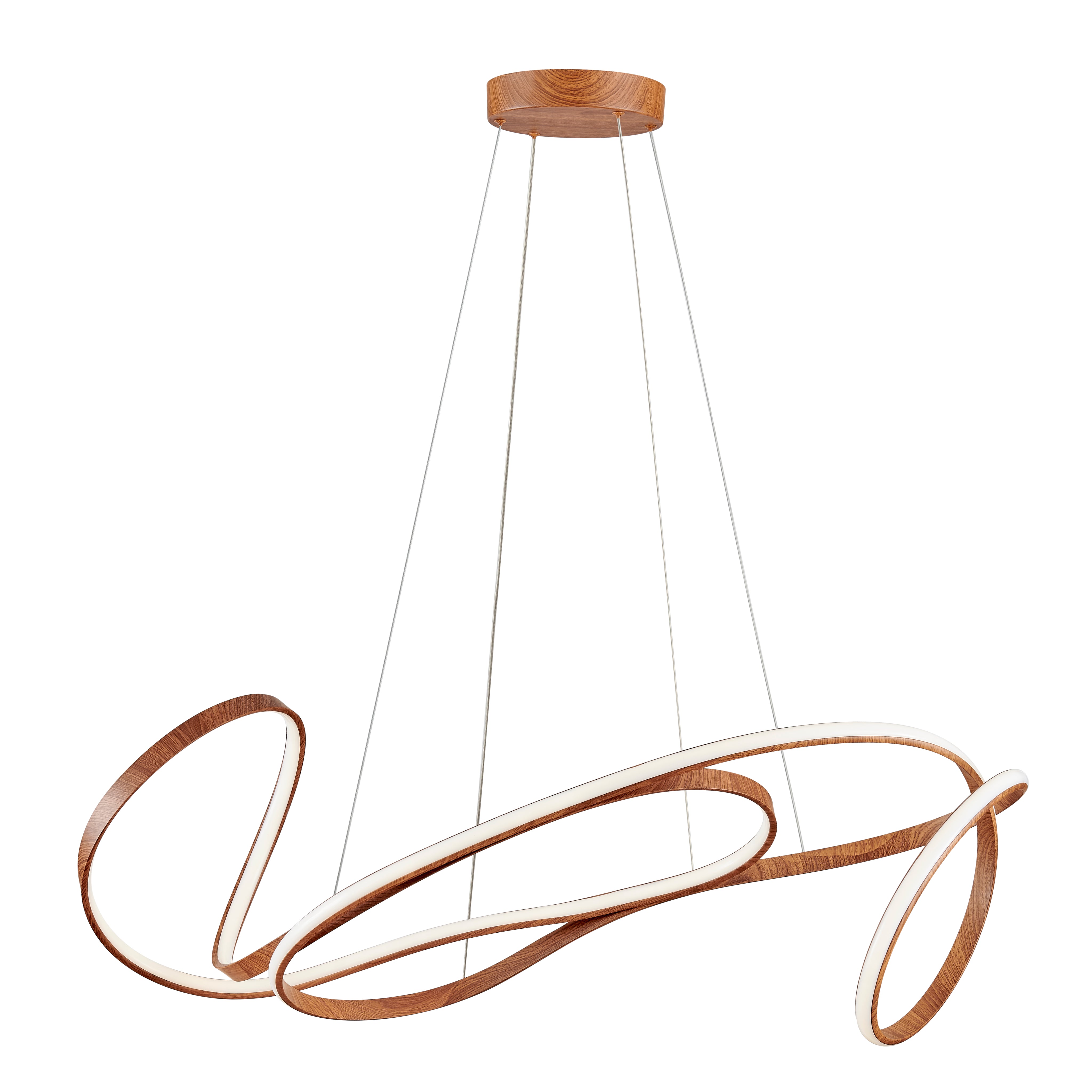 Moscow LED Chandelier // Wood with Smart Dimmer Included-zoom-1