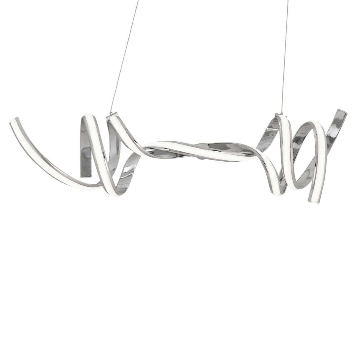Munich LED Horizontal Chandelier // Chrome with Smart Dimmer Included-1