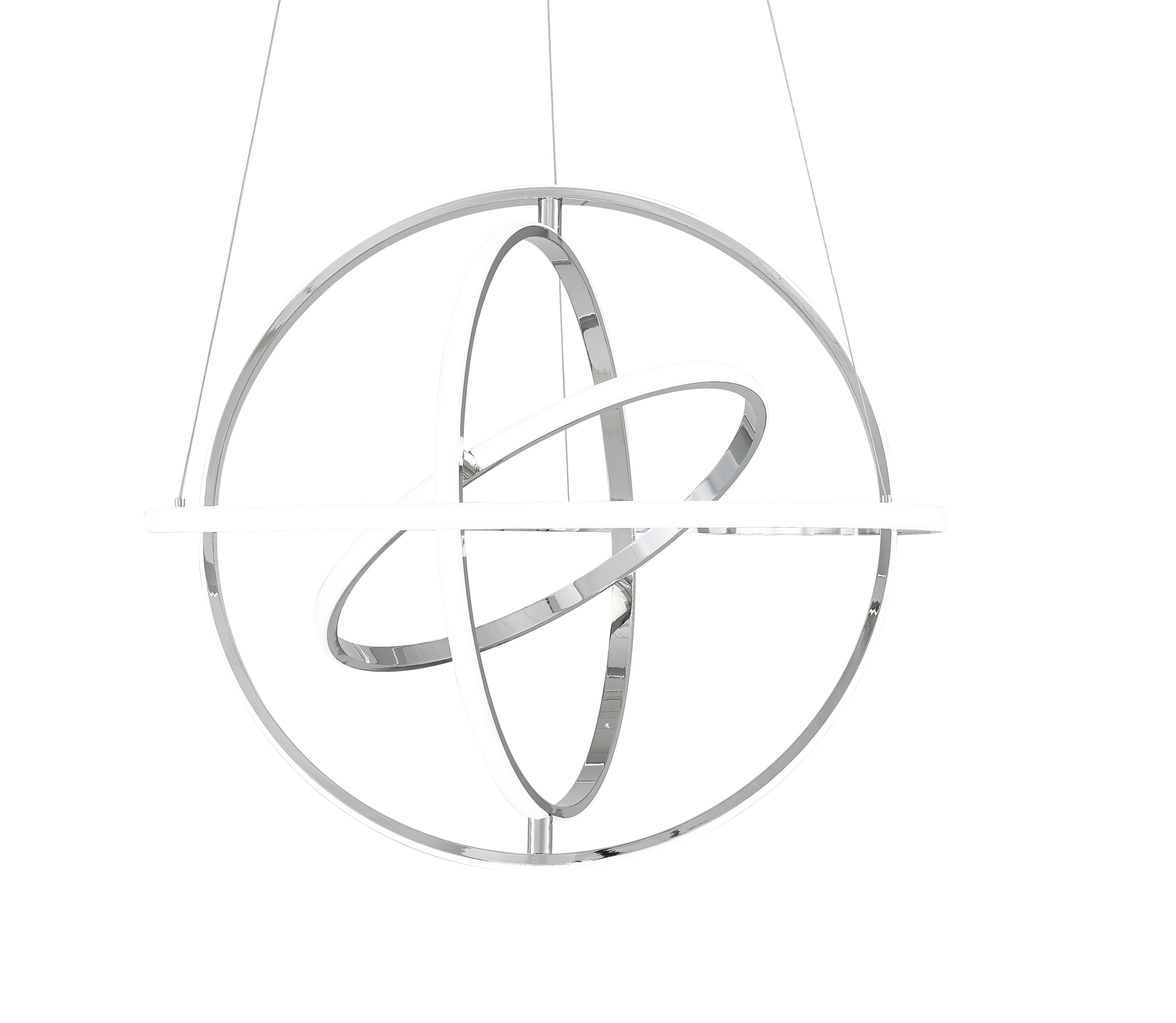 Oxford LED Adjustable Chandelier // Chrome with Smart Dimmer Included-zoom-1