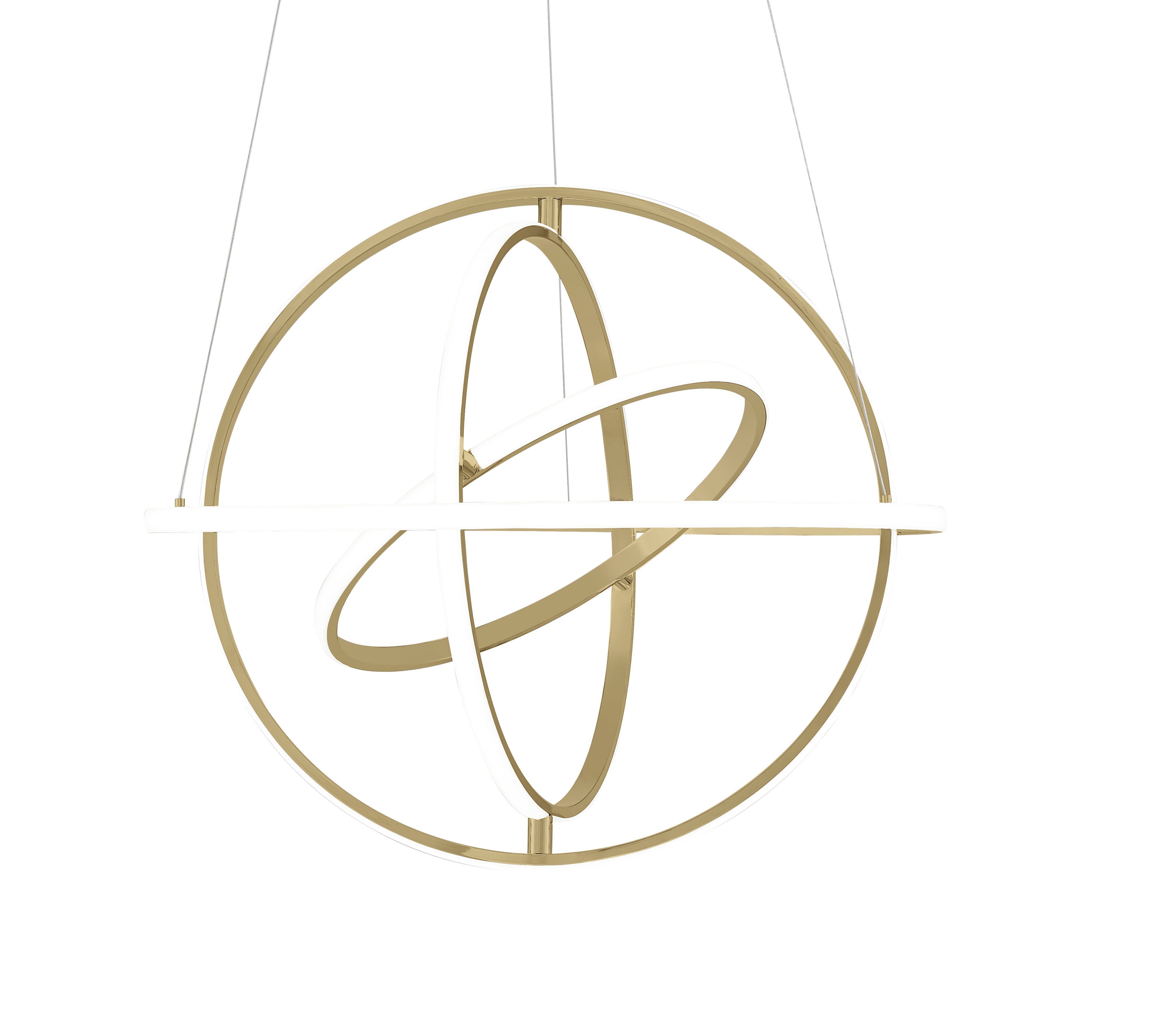 Oxford LED Adjustable Chandelier // Sandy Gold with Smart Dimmer Included-zoom-1