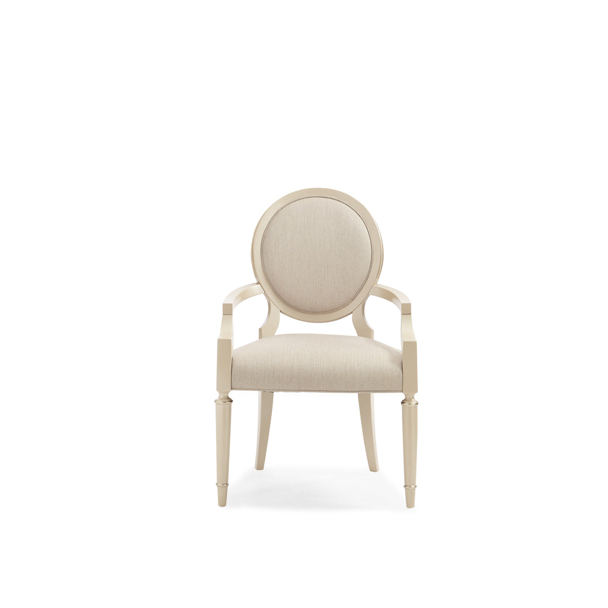 Caracole Chitter Chatter Dining Chair – front view – Lusso Furniture Miami