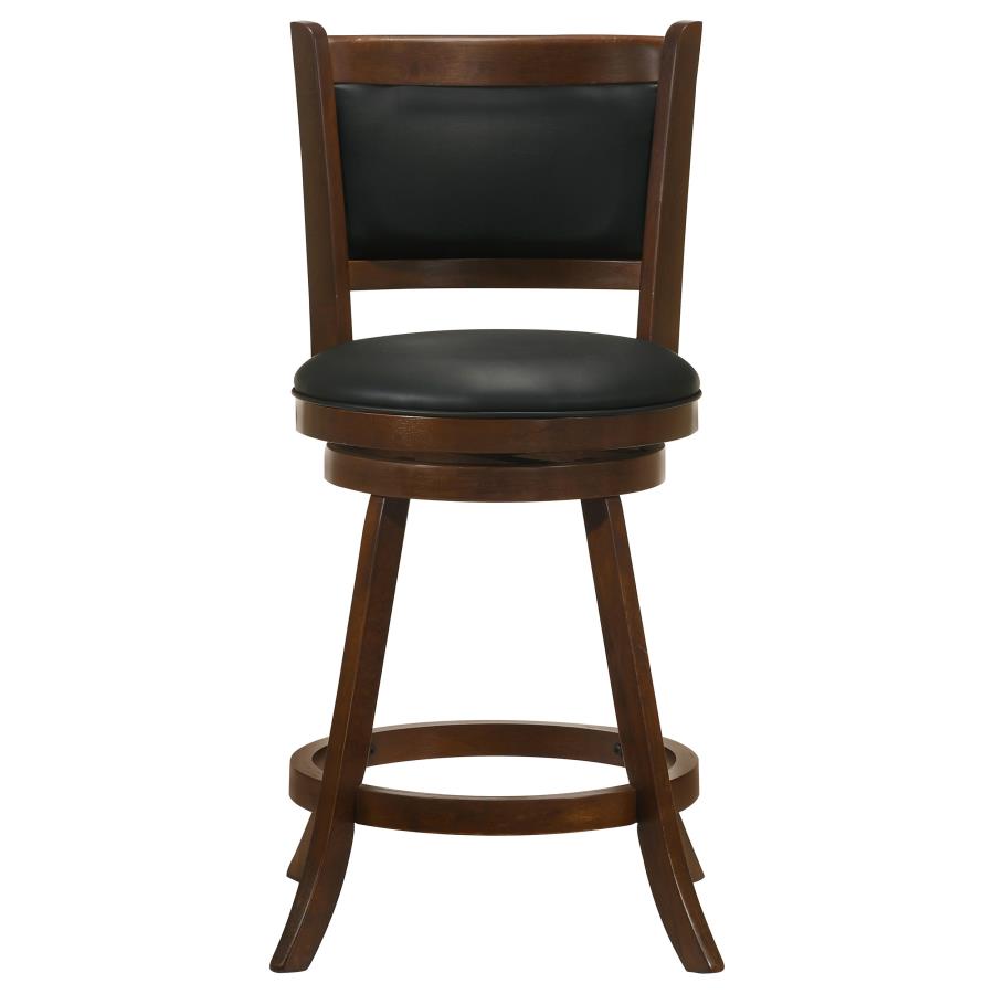 Broxton Upholstered Swivel Counter Chair Chestnut (Set of 2)-zoom-4