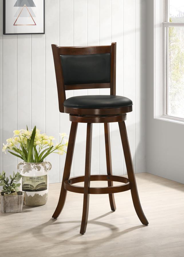 Broxton Upholstered Swivel Bar Chair Chestnut (Set of 2)-2