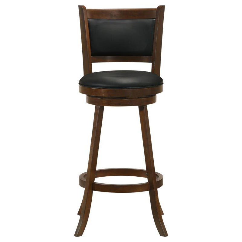 Broxton Upholstered Swivel Bar Chair Chestnut (Set of 2)-zoom-