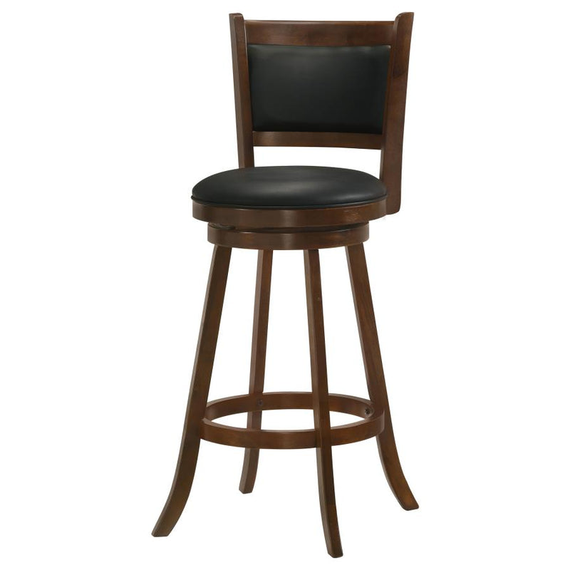 Broxton Upholstered Swivel Bar Chair Chestnut (Set of 2)-zoom-
