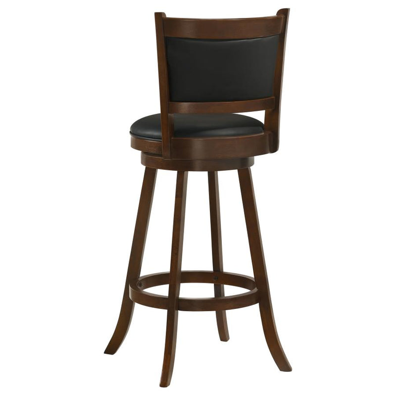 Broxton Upholstered Swivel Bar Chair Chestnut (Set of 2)-zoom-