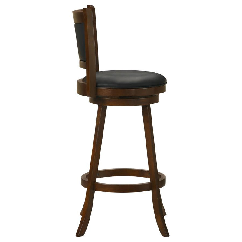 Broxton Upholstered Swivel Bar Chair Chestnut (Set of 2)-zoom-