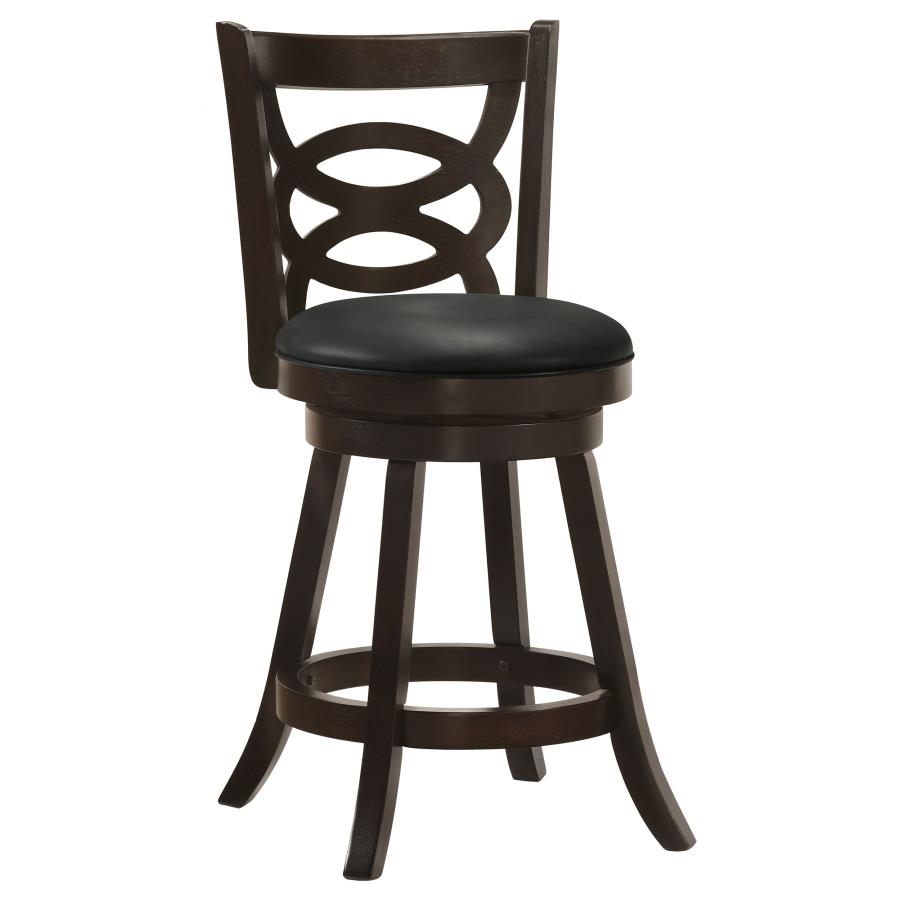 Calecita Wood Swivel Counter Stool Cappuccino (Set of 2)-zoom-3