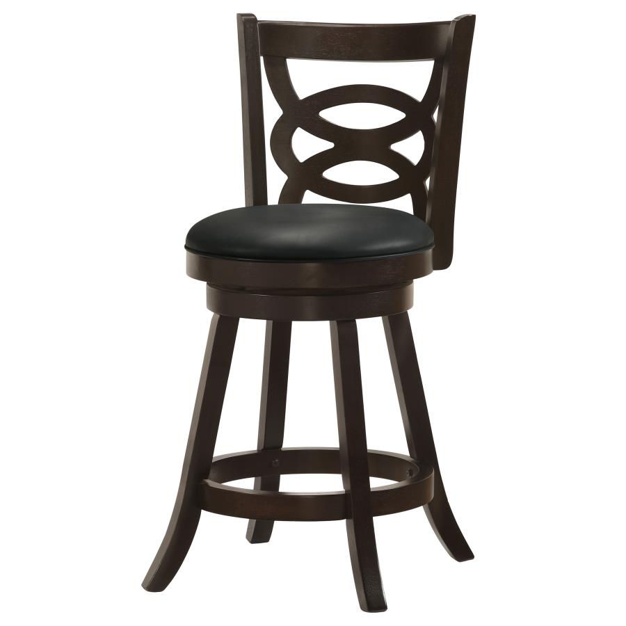 Calecita Wood Swivel Counter Stool Cappuccino (Set of 2)-zoom-5