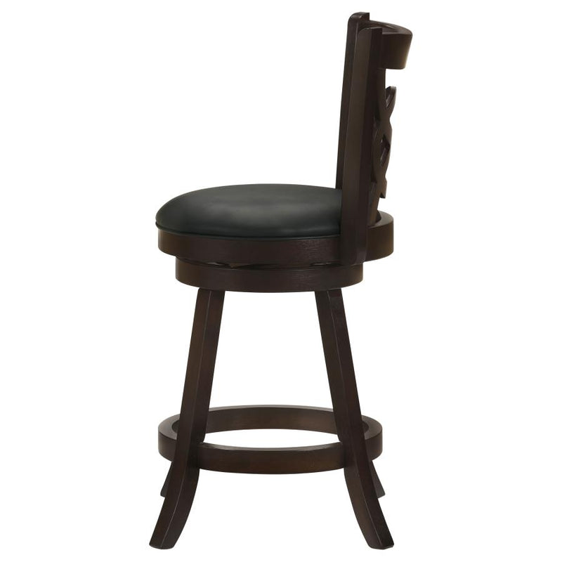 Calecita Wood Swivel Counter Stool Cappuccino (Set of 2)-zoom-