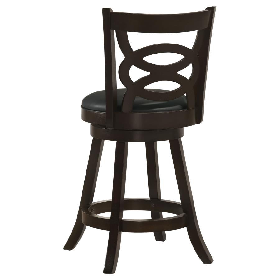 Calecita Wood Swivel Counter Stool Cappuccino (Set of 2)-7