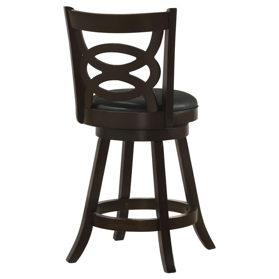 Calecita Wood Swivel Counter Stool Cappuccino (Set of 2)-8