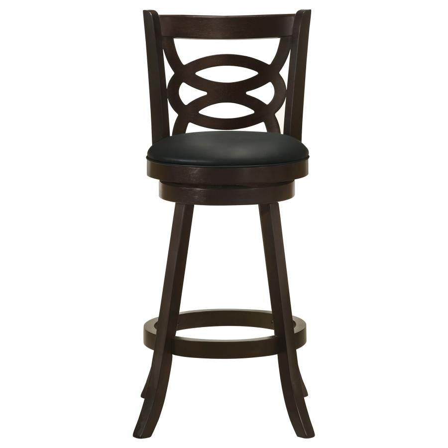 Calecita Wood Swivel Bar Chair Cappuccino (Set of 2)-4